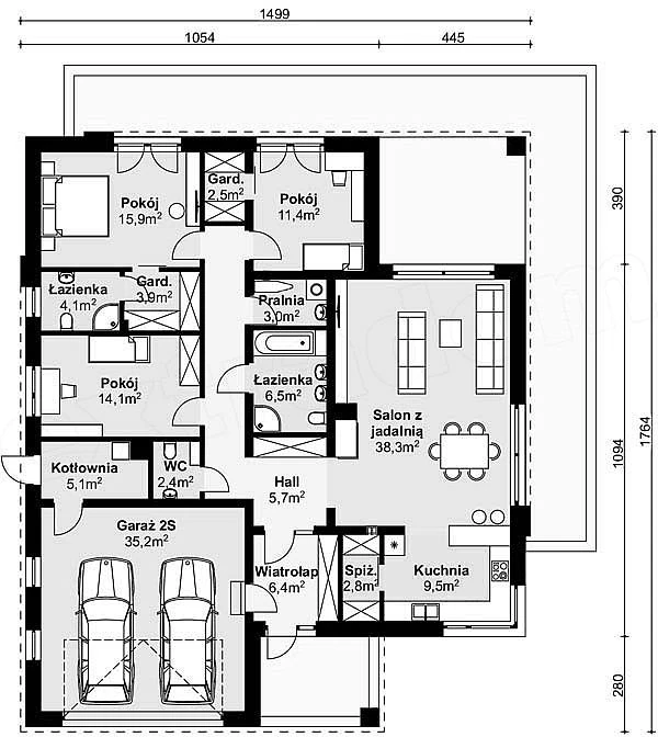 APS 401 Rzut parteru