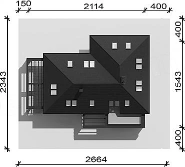 Modern House New House 703 KRZ1068 Usytuowanie domu